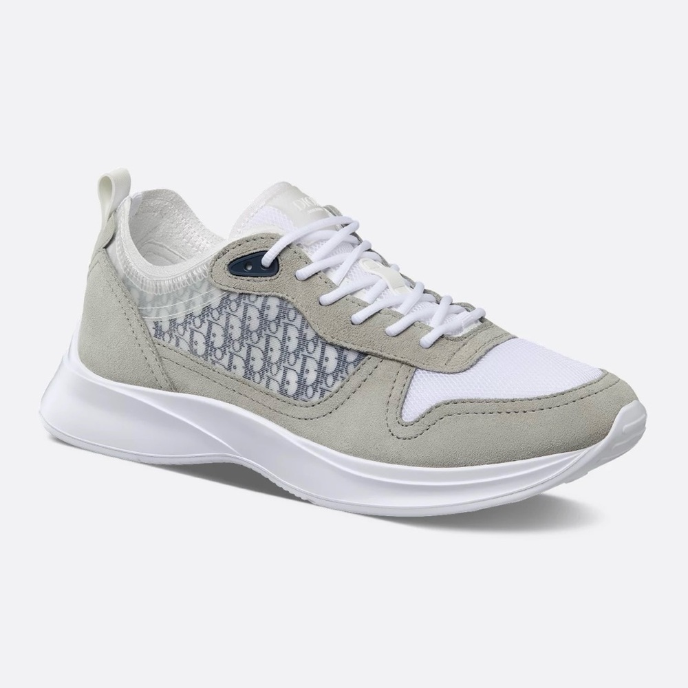 NIB Christian Dior B25 Runner Sneakers, Gray Suede & Mesh, Men’s Size 41